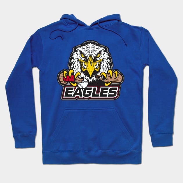 Eagles Baseball Logo Hoodie by DavesTees